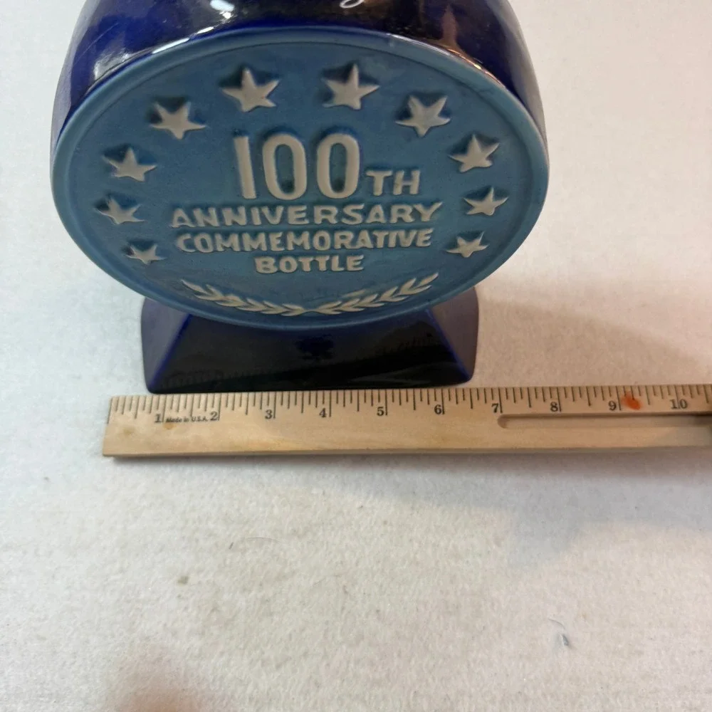 Vintage 1970 Royal Halbur York Nebraska 100th Centennial Decanter Barware Decor